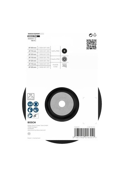 Professional Zımpara Diski 125 Mm, 1 Adet
