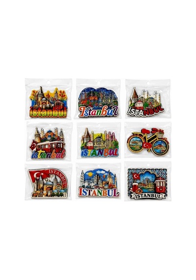 Magicool İstanbul Temalı Ahşap Buzdolapı Süsü Magnet Alk5825