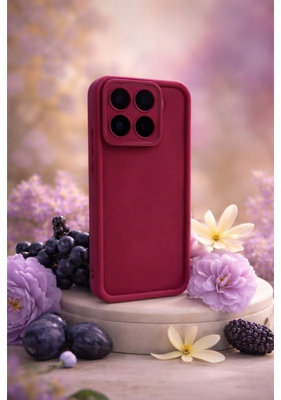 Mi 15 Pro Uyumlu Kamera Çıkıntılı Mat Silikon Telefon Kılıfı Resimdeki
