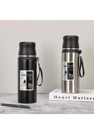 1 Litre Kamp Termos 12 Saat Sıcak, 24 Saat Soğuk Tutar Yeşil