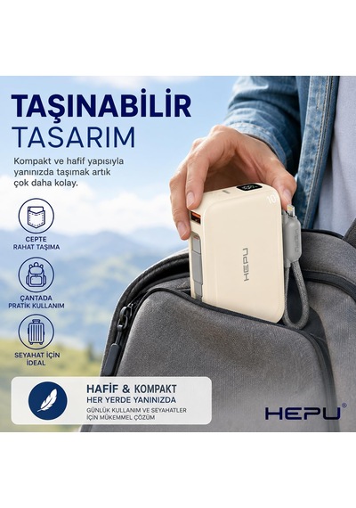 Hepu Armor Series Hp-ap04y 20.000 Mah Qualcomm Quick Charge 3.0 D