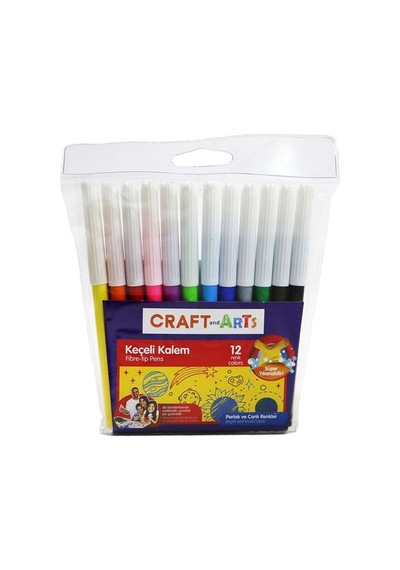 Craft And Arts 12 Renk Keçeli Kalem Cakk-12