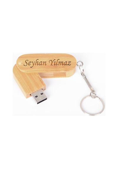 Kişiye Özel F-138-16 Ahşap Bambu Usb Bellek 32 Gb