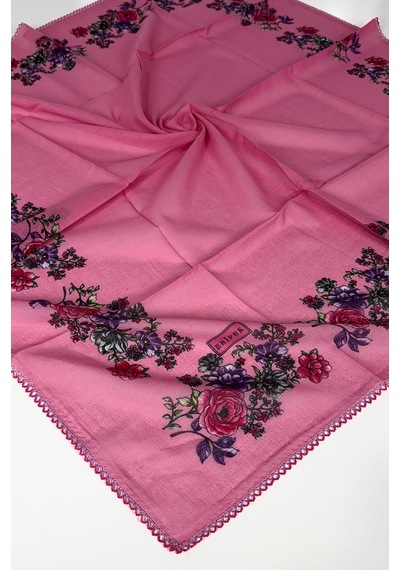 Eripek 2'li Paket Oyalı % 100 Pamuk Tülbent 6805 Beyaz-Pembe 20249814