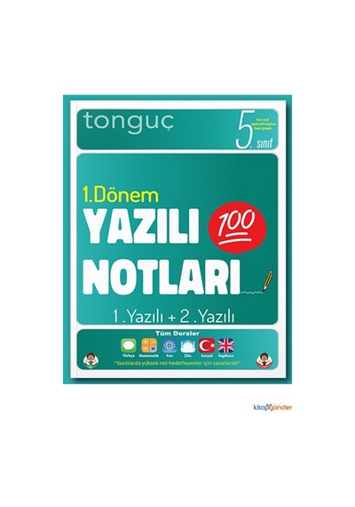 Tonguç Yayınları 5.Sınıf 1.Dönem 2.Yazılı Notları