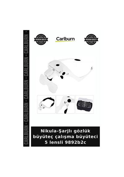 Nikula-şarjlı Gözlük Büyüteç Çalışma Büyüteci 5 Lensli 9892b2c Fonksiyonel Araç