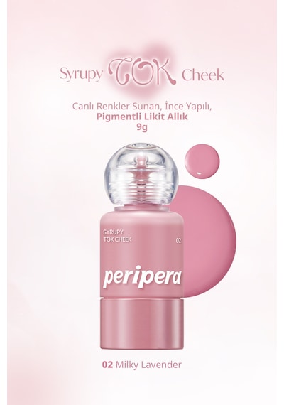 Peripera Syrupy Tok Cheek 02 Milky Lavender