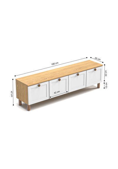 Bohem 180 Cm Tv Ünitesi Mdf Kapak Kahverengi Bohem 180 Cm Tv Ünitesi Mdf Kapak Kahverengi