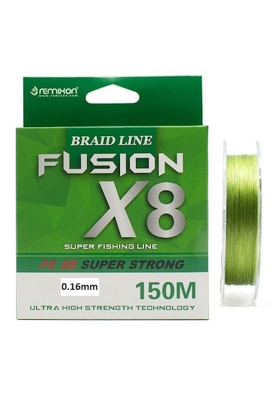 Remixon Fusion 150m 0.16mm X8 Green 8 Kat İp Misina