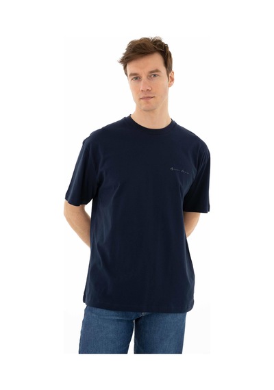 AR-MA Arma Erkek Oversize Bisiklet Yaka Tişört Y25344403101 001