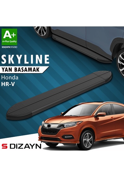 S-dizayn Honda Hr-v 2 Skyline Siyah Yan Basamak 173 Cm 2015-2020 A+ Kalite