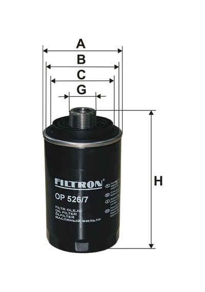 Op526/7 - Yağ Filtresi - Filtron