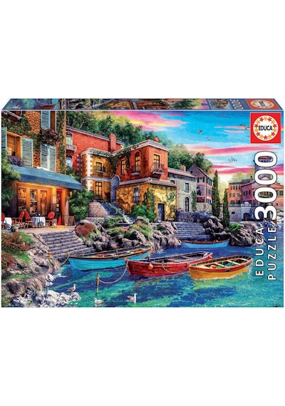 Educa 3000 Parça Como'da Günbatımı Manzarası Puzzle