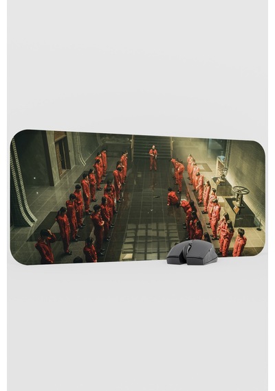 La Casa De Papel Kore V4 70x30 Xl Gaming Kauçuk Kaymaz Taban Mouse Pad Fare Altlığı