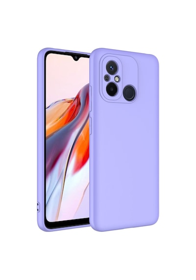 Noktaks - Xiaomi Uyumlu Xiaomi Redmi 12c - Kılıf İçi Kadife Koruyucu Mara Lansman Kapak - Lila