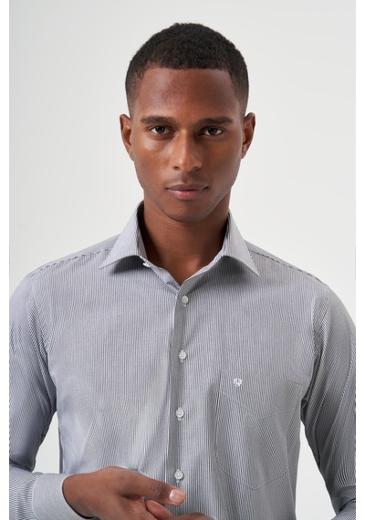 Bisse Erkek Regular Fit Klasik Gömlek Sıyah Gm23k232013 D99 Siyah