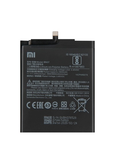 Redmi 6 A Kalite Batarya Bn37 - 3000 Mah Gns2667200