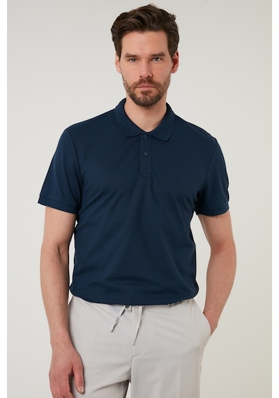 Buratti Regular Fit Pamuklu Düğmeli Erkek Polo Yaka T Shirt 5902326 Indigo
