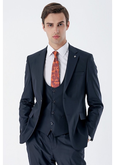 İmza Lacivert Mono Yaka Çift Yırtmaç Yelekli 6 Drop Slim Fit Dar Kesim Basic Takım Elbise 1001240186-lacivert Lacivert İmza Lacivert Mono Yaka Çift Yırtmaç Yelekli 6 Drop Slim Fit Dar Kesim Basic Takım Elbise 1001240186-lacivert Lacivert