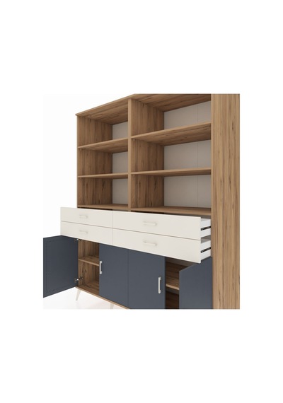 Kronos Gardrop 8 Raflı 4 Çekmeceli 4 Kapaklı 176x59x221 Çam-antrasit/aytaşı Antrasit/aytaşı Kronos Gardrop 8 Raflı 4 Çekmeceli 4 Kapaklı 176x59x221 Çam-antrasit/aytaşı Antrasit/aytaşı