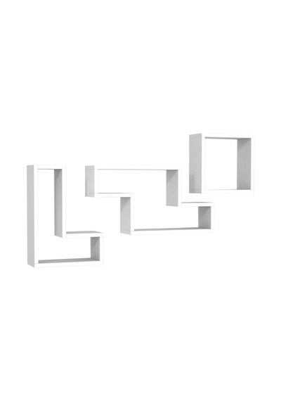Dekorister Tetris Duvar Rafı Beyaz