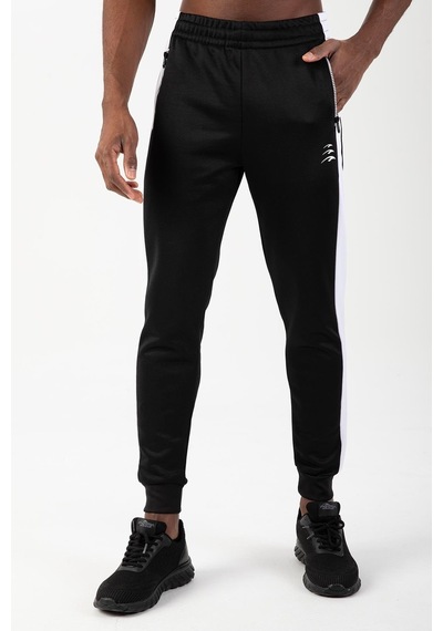 Maraton Sportswear Regular Erkek Ribana Paça Basic Siyah Eşofman Altı 21749-siyah Siyah