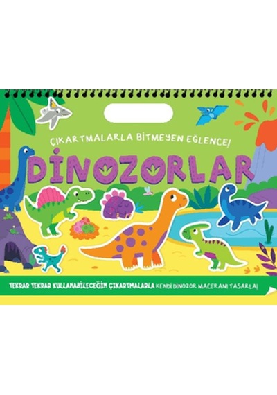 Çıkartmalarla Bitmeyen Eğlence - Dinozorlar