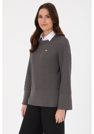U.S. Polo Assn. U.s. Polo Assn. Kadın Gri Kazak /triko 50314698-vr024