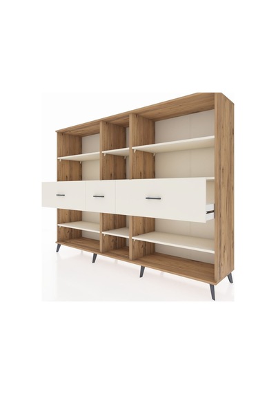 Hyperion Dolap 9 Raflı 3 Çekmeceli 220x44x163 Çam-aytaşı Çam-aytaşı Hyperion Dolap 9 Raflı 3 Çekmeceli 220x44x163 Çam-aytaşı Çam-aytaşı