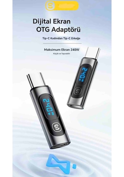 Essager Type-c To Type-c 240w Hızlı Adaptör Çevirici Dijital
