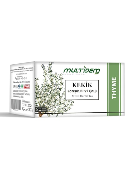 Multidem Kekik Karışık Bitki Çayı 20'li