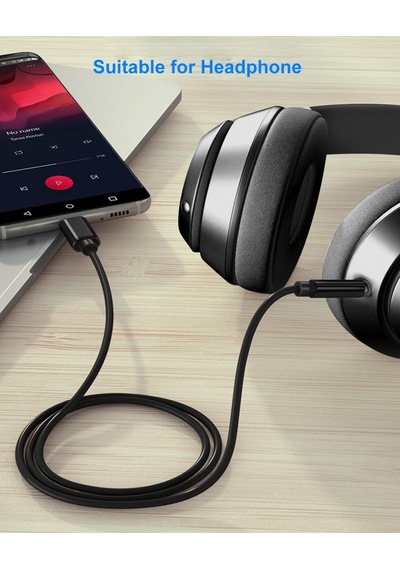Ktools Sound Usb-c To Type-c 3.5 Mm Aux Kablo Siyah