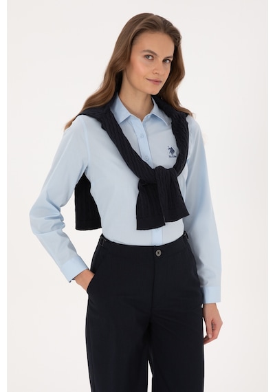 U.s. Polo Assn. Kadın Açık Mavi Gömlek Basic 50307989-vr003 Acık Mavı