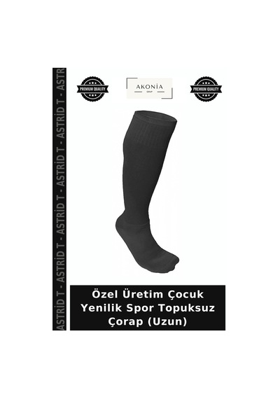 Astrid T Özel Üretim Çocuk Yenilik Spor Topuksuz Çorap Uzun Çok Renkli