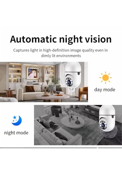 Ampül Kamera 360 Derece Dönebilen Kablosuz Ip Kamera Yoosee Ampül Kamera 360 Derece Dönebilen Kablosuz Ip Kamera Yoosee