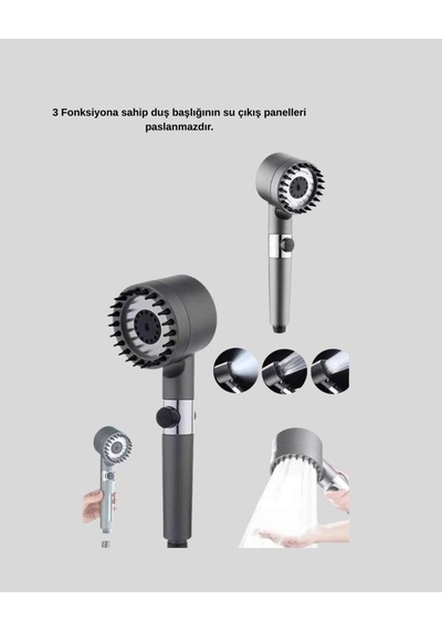 Spa Etkili Uçlu Duş Başlığı Ergonomik Tasarım Diğer