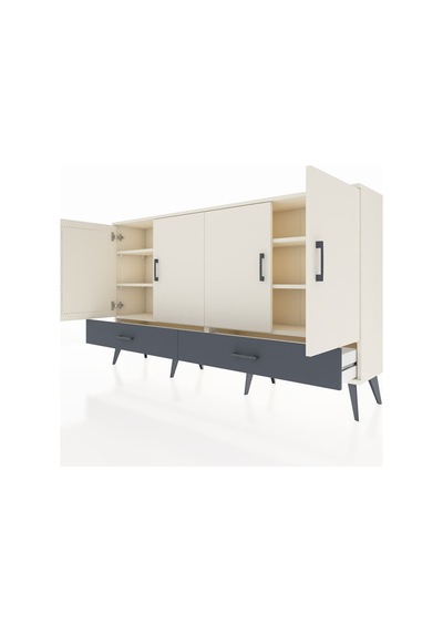 Arges Konsol 6 Raflı 2 Çekmeceli 4 Kapaklı 176x30x99 Aytaşı-aytaşı/antrasit Aytası/antrasıt - Aytası Arges Konsol 6 Raflı 2 Çekmeceli 4 Kapaklı 176x30x99 Aytaşı-aytaşı/antrasit Aytası/antrasıt - Aytası