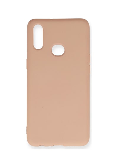 Samsung Galaxy Uyumlu A10s Kılıf Nano İçi Kadife Silikon - Pudra Bz8683140148973