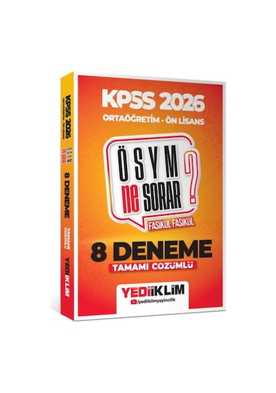 2026 Kpss Ösym Ne Sorar Ortaöğretim Ön Lisans Tamamı Çözümlü Fasikül 8 Deneme