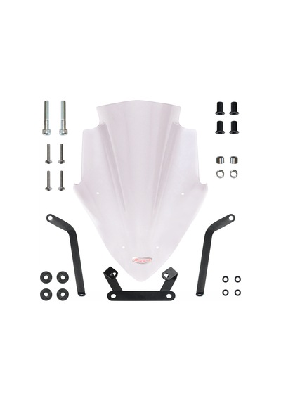 GP Kompozit Bajaj Pulsar NS 200 2011-2024 Uyumlu Ön Cam Şeffaf 47 cm