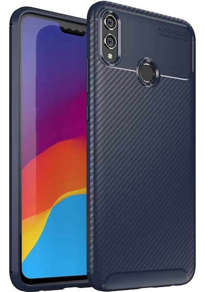 Huawei Honor 8X Kilif Karbon Tasarim Negro Silikon Kapak 405786540