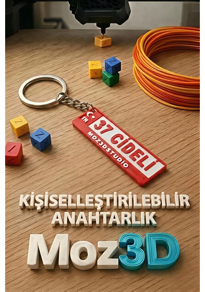 Kişiye Özel Türkiye Plaka Anahtarlık Kırmızı