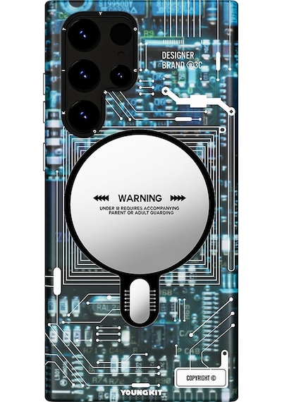 Galaxy S23 Ultra Kılıf Magsafe Şarj Özellikli YoungKit Technology Serisi Kapak