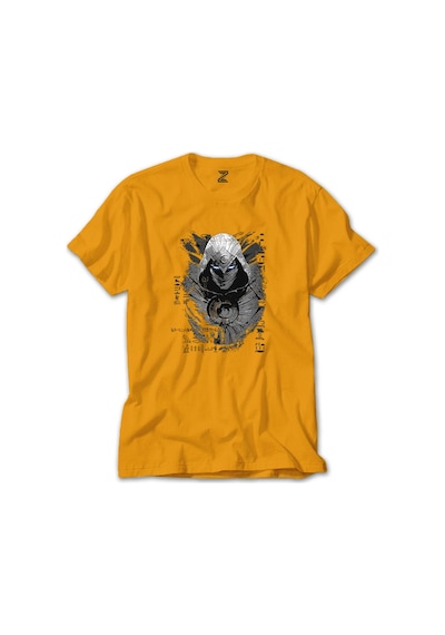 Moon Knight Warrios Face Sarı Tişört Sarı
