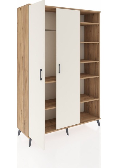 Hyperion Dolap 7 Raflı 2 Kapaklı Tek Askılı 132x44x195 Çam-aytaşı/çam Aytası/atlas Çam Hyperion Dolap 7 Raflı 2 Kapaklı Tek Askılı 132x44x195 Çam-aytaşı/çam Aytası/atlas Çam