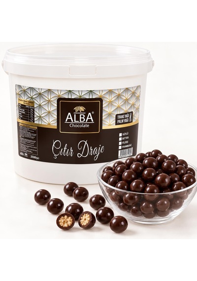 Alba Bitter Çıtır Draje 2,5 Kg Pasta Ve Tatlı Süsleme Drajesi