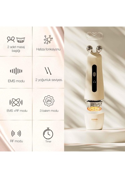 Neno Beauty Algo Yüz Sıkılaştırma Ve Kontür Cihazı Ems Ve Rf Teknolojili Premium Cilt Bakım Cihazı