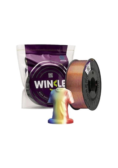 Winkle Pla Silk Multicolor Filament Yellow-blue-red 1.75mm 1 Kg