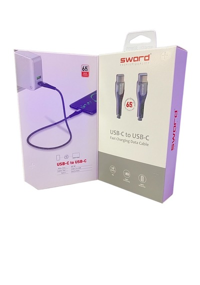 Sword SW-LC101 Usb-c-to Usb-c Kablo Gri