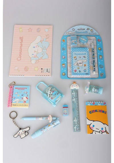 Sweet Bow Collection Lisanslı Cinnamoroll 17 Parça Kırtasiye Seti Resim Defteri,çıtçıt Dosya Diğer